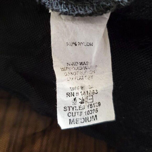 Black Floral Mesh Lace Crochet Open Top Cardigan M Witchy Whimsigoth Dark Fairy - Picture 8 of 8